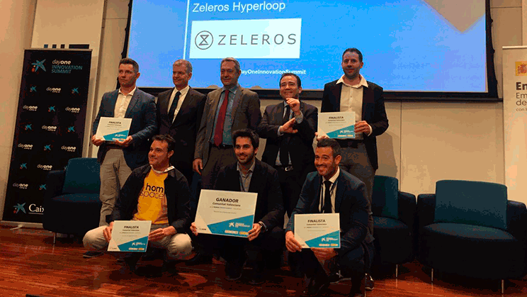 Juan Vicén, cofundador i CMO de Zeleros, empresa que desenvolupa el sistema de transport Hyperloop a Espanya, guanyadora dels Premis EmprenedorXXI a la Comunitat Valenciana.