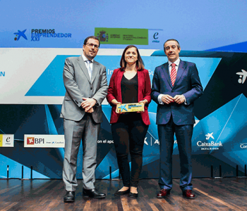 Judit Cubedo, CEO de GlyCardial, empresa ganadora de los Premios EmprendedorXXI en Cataluña.